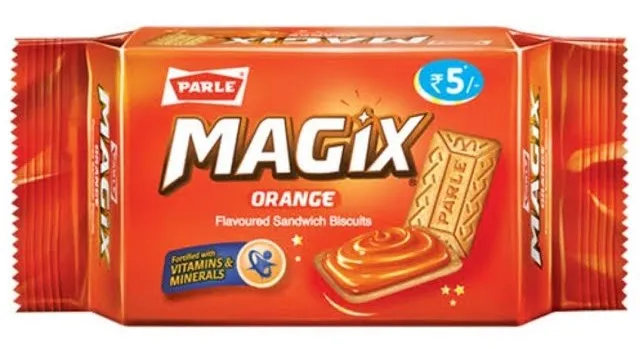 Parle Magix Orange Flavoured Sandwich Biscuits