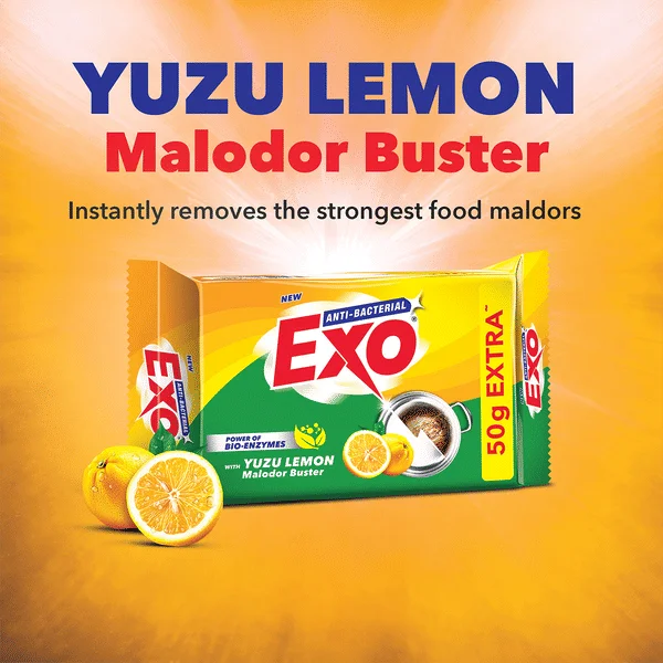 Exo Anti-Bacterial Dishwash Bar Yuzu Lemon