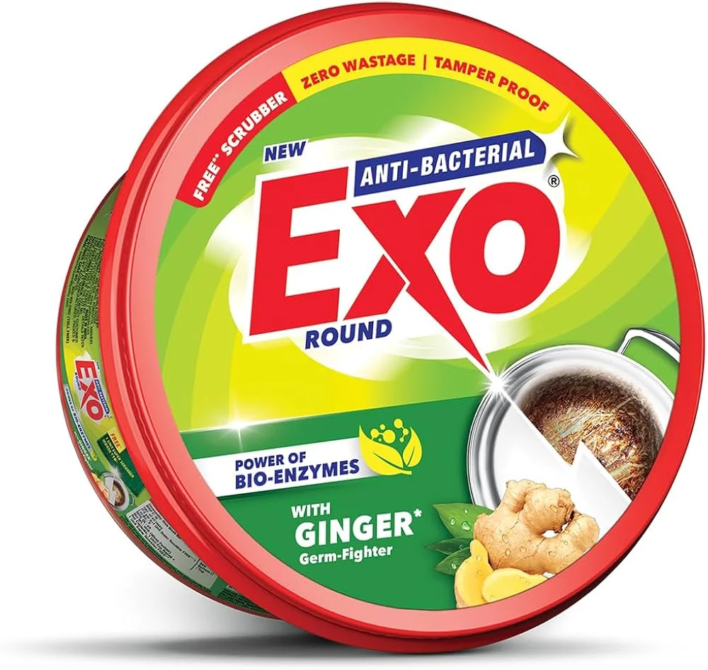 Exo Round Anti-Bacterial Dishwash Tub Ginger Germ-Fighter