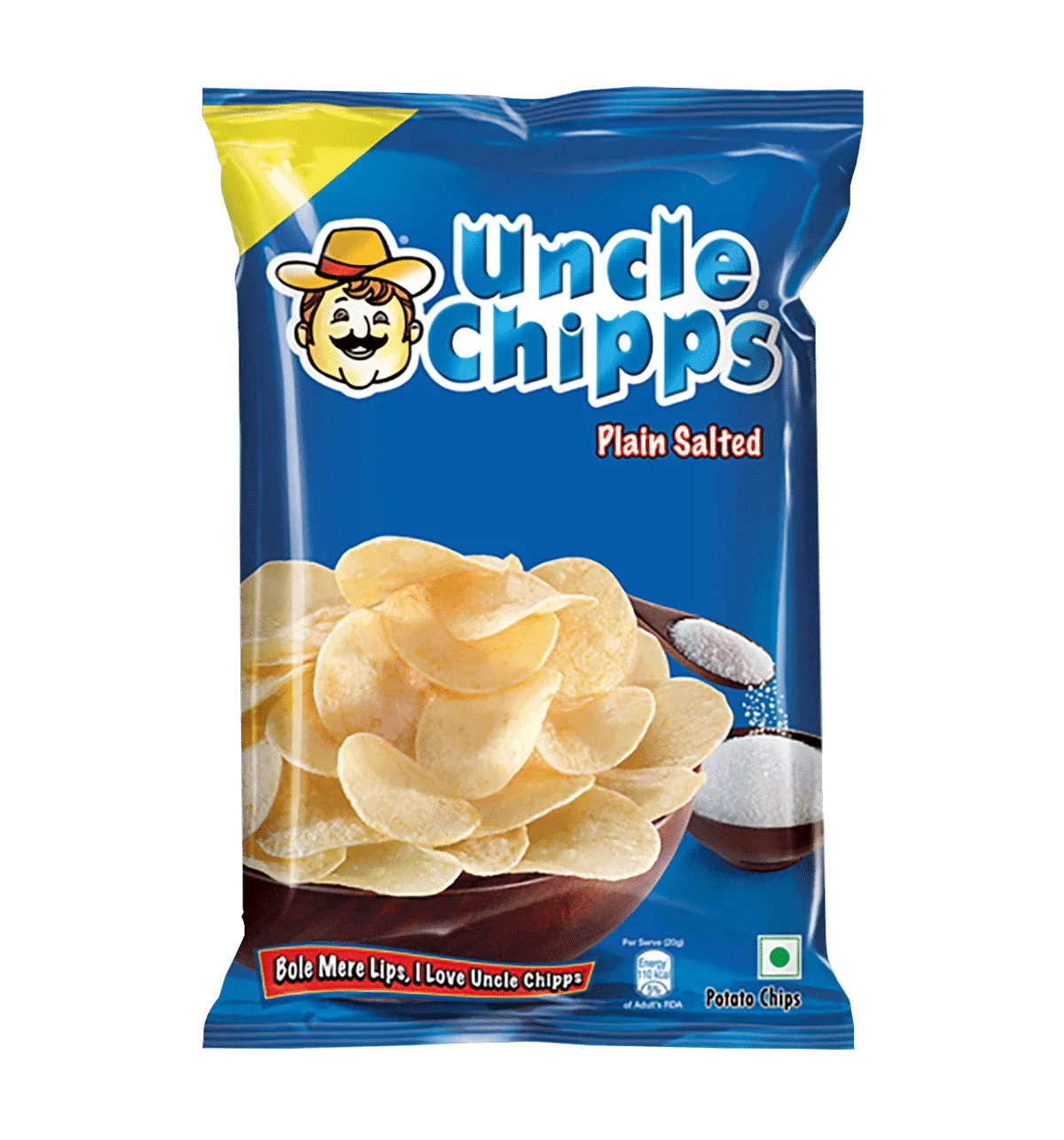 Uncle Chipps Plain Salted Potato Chips