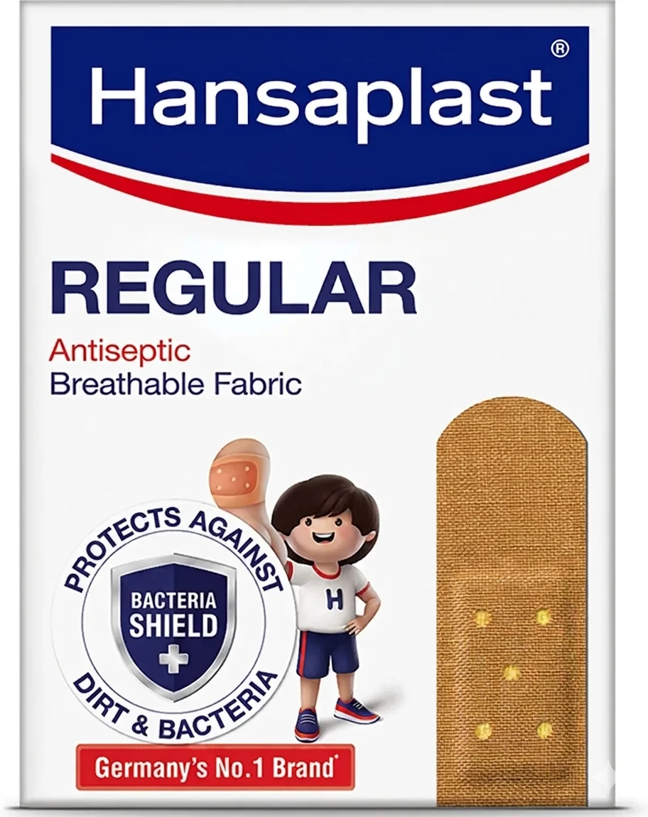 Hansaplast Regular Antiseptic Breathable Fabric Bandage