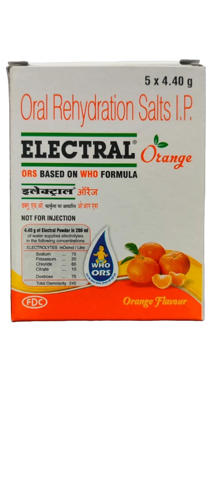 Electral Orange ORS Powder (5 Sachets x 4.40g)
